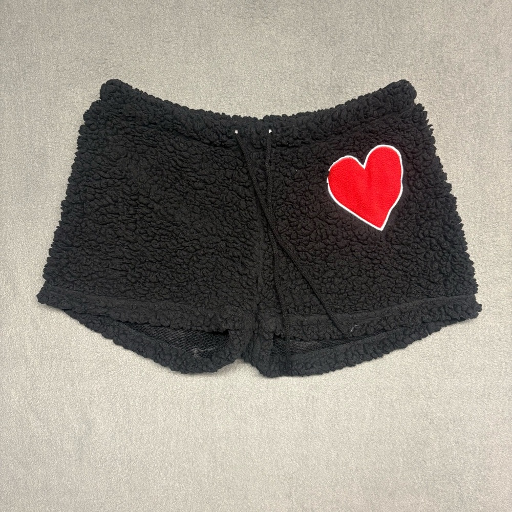 Women’s Just Love Plush Heart Pajama Shorts Sz. S